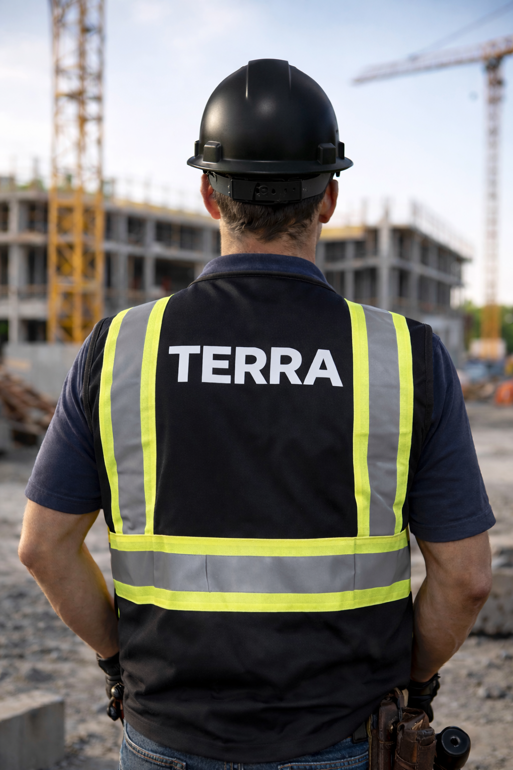 Modern commercial interior under construction